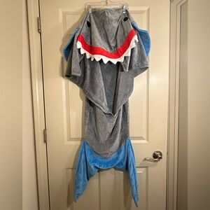 Kids Soft Shark Robe Blanket